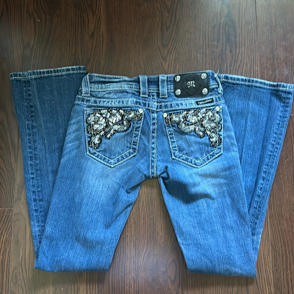 Miss Me Jeans , Boot cut, low rise , Size 24